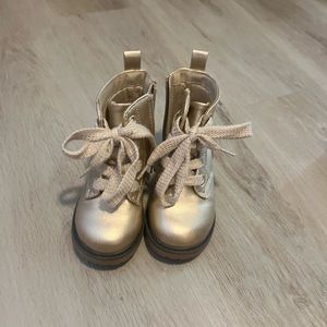 Gold boots